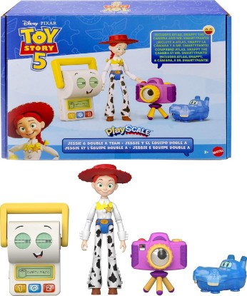 Picture of ​Mattel Disney and Pixar Toy Story 5 Jessie & Figures | Jessie & Double A Team ​Action Figures Multipack, 7-inch Playscale, Posable, Movie Accurate Toys (Amazon Exclusive)