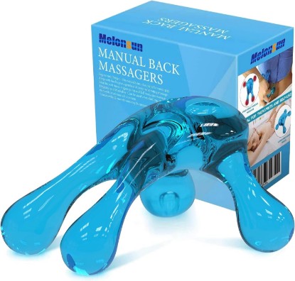 Picture of Melonsun Palm Massage Tool - Handheld Four-Point Deep Tissue Massager for Trigger Point, Neck Back Shoulder Pain Relief, Self Massage Between Shoulder Blades, No Therapist Needed