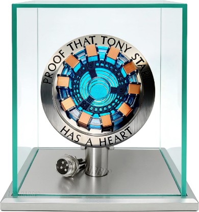 Picture of Arc Reactor LED Atmosphere Light | Sci-Fi Collectible Gift for Men, USB Powered Display Case with Tap Control