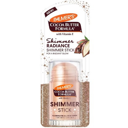 Picture of Palmer's Body Shimmer Stick, Cocoa Butter Formula with Vitamin E (1 Oz) | Radiant Highlighter Makeup for Body Glow, Provides 48hr Moisture, All Skin Tones & Types, Blendable, Dermatologist Approved
