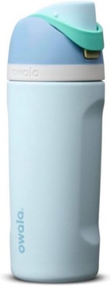 Picture of Owala FreeSip Insulated Stainless Steel Water Bottle, 473ml, Bluebird | Owala 16 fl oz Stainless Steel FreeSip Insulated Water Bottle - Bluebird