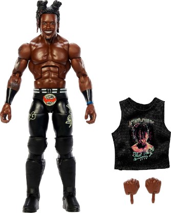Picture of Mattel WWE Elite Jevon Evans Action Figure & Accessories | Series #126 Set, 6-inch Collectible Jevon Evans with 25 Articulation Points & Swappable Hands​​