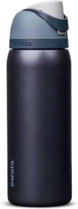 Picture of Owala FreeSip Stainless Steel Water Bottle, 32 fl oz, Blue Steel | Insulated, Leak-Proof Lid, Wide Mouth, On-the-Go Hydration, Durable Build