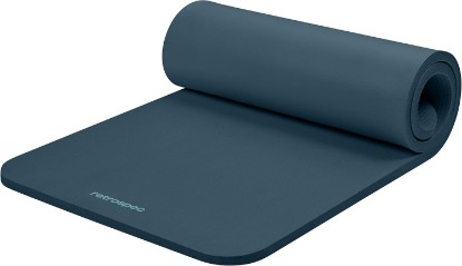 Picture of Retrospec Solana Yoga Mat 1" Thick w/Nylon Strap for Men & Women - Non Slip Exercise Mat for Home Yoga, Pilates, Stretching, Floor & Fitness Workouts