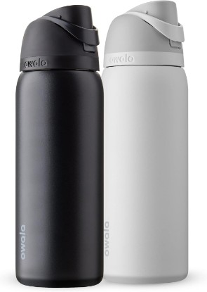 Picture of Owala FreeSip Insulated Stainless Steel Water Bottles with Straw for Sports and Travel, BPA-Free, 24-oz
