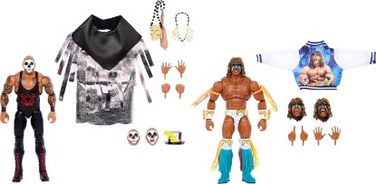 Picture of Mattel WWE Ultimate Edition Action Figure 2-Pack, Greatest Grudges '92 Collectible Set with Ultimate Warrior & Papa Shango 6-inch Superstars & Accessories