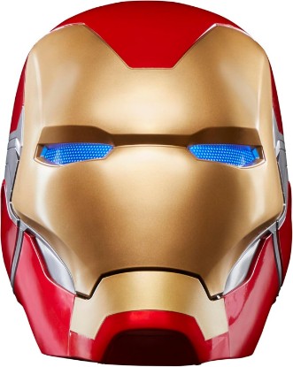 Picture of Marvel Legends Series Iron Man Premium Electronic Helmet with Light FX, Avengers: Endgame Adult Collectible Roleplay Gear