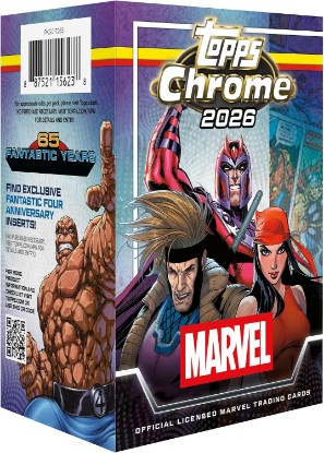 Picture of 2026 Topps Chrome Marvel Comics – Factory Sealed – Value Box