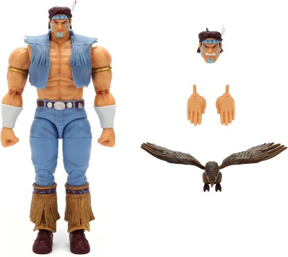 Picture of Jada Street Fighter II T. Hawk Action Figure – 1:12 Deluxe Scale Toys – 6" Tall, Fully Articulated, Collector Packaging | Street Fighter 2 The Final Challengers 6 Inch Action Figure Deluxe - T. Hawk