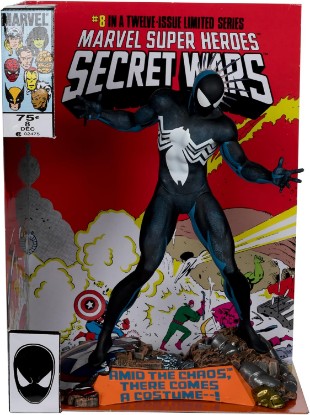 Picture of McFarlane Toys - Marvel Spider-Man 1:6th Scale Collectible with Scene & Comic (Marvel Super Heroes Secret Wars #8)
