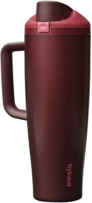 Picture of Owala FreeSip Tumbler Stainless Steel Water Bottle 40 oz Black Cherry | Triple-Layer Insulation | Leak-Proof Lid with Push-Button | Double Threaded Lid for Left and Right-Handed Drinking