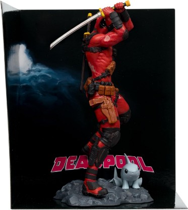 Picture of McFarlane Toys - Marvel Deadpool 1:10th Scale Collectible with Scene (Deadpool #1) | Marvel Collectible 7 Inch Statue Figure 1/10 Scale Posed Scene - Deadpool (Deadpool #1)