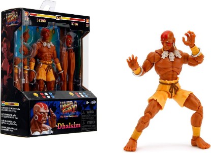 Picture of Jada Street Fighter 6" Dhalsim Action Figure, Toys for Kids and Adults | Street Fighter 2 The Final Challengers 6 Inch Action Figure Wave 1 - Dhalsim