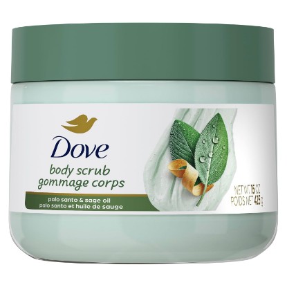 Picture of Dove Limited Edition Body Scrub Palo Santo & Sage Oil For Exfoliated 15 OZ | Limited Edition
