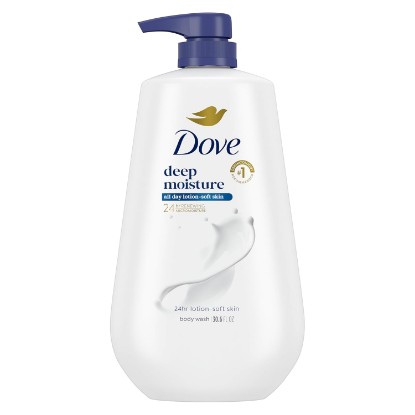 Picture of Dove Body Wash Body Wash Deep Moisture 30.6 oz Pump, Sulfate Free | Dove Deep Moisture Body Wash hydrates dry skin for 24 hours with a sulfate-free formula and MicroMoisture technology.