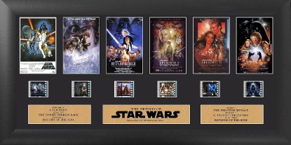 Picture of FILMCELLS Star Wars Through The Ages 20 x 11 Presentation | FilmCells presentation | Framed wall display | Star Wars fan gift