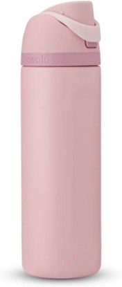 Picture of Owala Stainless Steel Water Bottle, 24 Oz, Rose Quartz Pink, Flip-Top Lid
