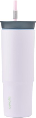 Picture of Owala Tumbler Stainless Steel Water Bottle 24 oz Bunny Hop | 2-in-1 Sip-or-Swig Lid | Splash-Resistant Lid | Reusable Straw | Cup Holder Friendly | Right & Left Hand Friendly