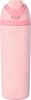 Picture of Stainless Steel Insulated Water Bottle with Straw, 20 oz, Pink | For Sports and Travel, BPA Free, 316 Stainless Steel