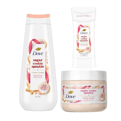 Picture of Dove Limited Edition Holiday Treats Mixed 3 Count Sugar Cookie Sprinkle | Value Pack for Hydrated & Soft Skin