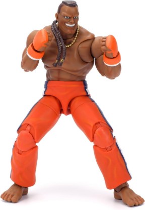 Picture of Jada Toys – Street Fighter II Dee Jay Action Figure Wave 3 – 1:12 Scale, 6" Tall, Interchangeable Heads, Hands & Accessories