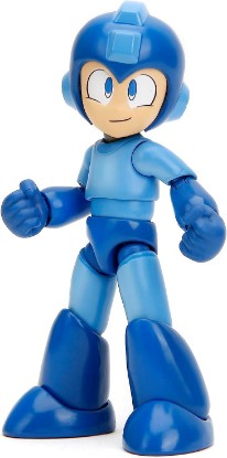 Picture of Mega Man 4" Mega Man Action Figure, Toys for Kids and Adults | Megaman 4 Inch Action Figure 1/12 Scale Wave 1 - Mega Man Blue