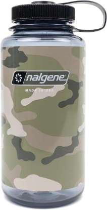 Picture of Nalgene 348822 Wide Mouth 32oz Clear - Camo Gray/Black