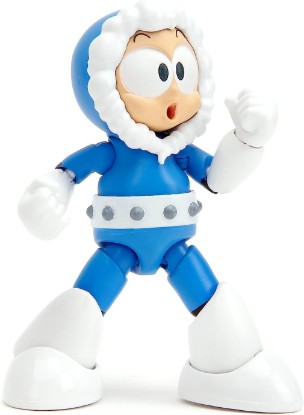 Picture of Mega Man 4" Ice Man Action Figure, Toys for Kids and Adults | Megaman 4 Inch Action Figure 1/12 Scale Wave 1 - Ice Man