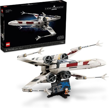 Picture of LEGO Star Wars Ultimate Collector Series X-Wing Starfighter Building Set for Adults, Star Wars Collectible for Build and Display with Luke Skywalker Minifigure, Fun Gift Idea for Fans, 75355