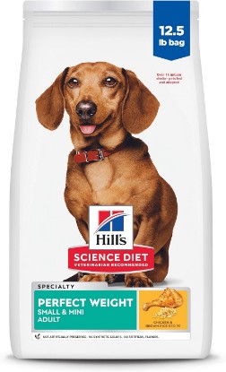 Picture of Hill's Science Diet Adult Perfect Weight Small & Mini Dry Dog Food | #1 Veterinarian Recommended, Chicken Recipe, 12.5 lb. Bag