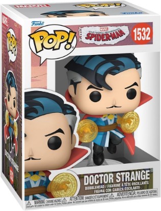 Picture of Funko Pop! Marvel: Friendly Neighborhood Spider-Man - Doctor Strange - Collectable Vinyl Figure - Gift Idea - Official Merchandise - Toys for Kids & Adults - Cartoons Fans | Official Superheroes Merch - Collectable Vinyl Figurine for Shelf Display - Birthday Gift Idea for Fans and Collectors