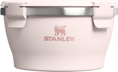 Picture of STANLEY Adventure Fresh-to-Table Leakproof Bowl 1 qt | Vacuum Insulated Food Container | Airtight Lid | Packable for Lunch & Meal Prep | Stainless Steel | BPA-Free | Dishwasher Safe | Rose Quartz