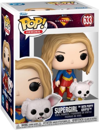 Picture of Funko POP! & Buddy: Supergirl with Puppy Krypto | Official Merch - Collectable Vinyl Figurine for Shelf Display - Birthday Gift Idea for Fans and Collectors