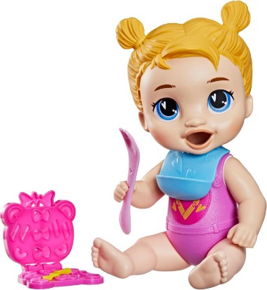 Picture of Baby Alive Dinnertime Creations, Blonde Hair Doll with Play Food Accessories, 11 inches, Toys for 3+ Year Old Girls and Boys