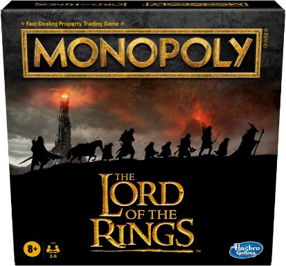 Picture of Hasbro Gaming Monopoly: The Lord of The Rings Edition Board Game Inspired by The Movie Trilogy, Play as a Member of The Fellowship, Ages 8 and Up (Amazon Exclusive)