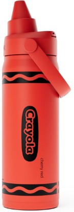 Picture of CamelBak Crayola Chug Stainless Steel Water Bottle 16oz, Red | Vacuum Insulated Steel, Spill Resistant Chug Lid, Durable Stainless Steel, Protective Silicone Base, Easy Carry Design
