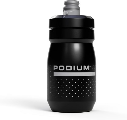 Picture of CamelBak Podium Water Bottle 15oz, Black | Easy Squeeze Design, High Flow Self Sealing Cap, Secure Bike Cage Fit, Easy Clean Components, Lightweight Cycling Bottle