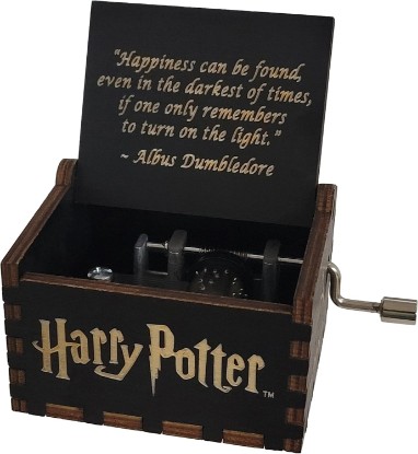Picture of TheLaser'sEdge Harry Potter Mini Music Box Gift - Black Happiness | A Keepsake as Gifts for Women, Men, Birthday, Christmas, Mother’s Day, Anniversary