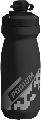 Picture of CamelBak Podium Dirt Water Bottle 21oz, Black | Mud Cap Protection, Easy Squeeze Design, High Flow Self Sealing Cap, Secure Bike Cage Fit, Easy Clean Components