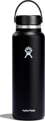 Picture of Hydro Flask Water Bottle - Insulated Stainless Steel - Wide Mouth Flex Lid, Non Spill, Leakproof and Refillable in 40 Oz