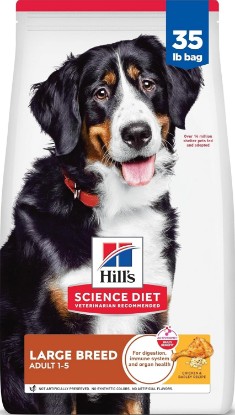 Picture of Hill's Science Diet Large Breed Dry Dog Food | #1 Veterinarian Recommended, Adult 1-5 Formula, Chicken & Barley, 35 lb. Bag