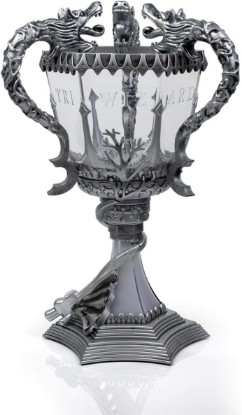 Picture of Harry Potter Triwizard Cup Battery Operated Mood Light | 13-Inch Tall LED Lamp,Silver