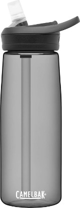 Picture of CamelBak Eddy+ Bite Valve Water Bottle 25oz, Charcoal | Bite Valve Straw System, Spill Resistant Lid, Durable Tritan Bottle, Integrated Carry Handle, Odor and Stain Resistant