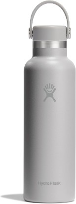 Picture of Hydro Flask Water Bottle - Insulated Stainless Steel - Non Spill, Leakproof in 21 Oz Birch Gray