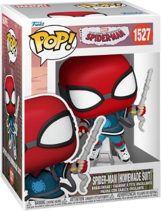 Picture of Funko POP! Marvel: Spider-Man - Peter Parker in Proto Suit (Animated) | Official Superheroes Merch - Collectable Vinyl Figurine for Shelf Display - Birthday Gift Idea for Fans and Collectors