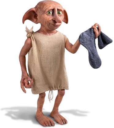 Picture of The Ashton-Drake Galleries Warner Brother's Harry Potter Dobby The House Elf Collectible Figure, 18 inches, Poseable, Hand-Painted Hard Vinyl with Glossy Inset Eyes