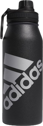 Picture of adidas Metal Water Bottle 1L | Double-Wall Insulated, Leak-Resistant Lid, Stays Cold 24 Hours, Stays Hot 12 Hours, Swap-Friendly Lid, Workouts & Daily Use