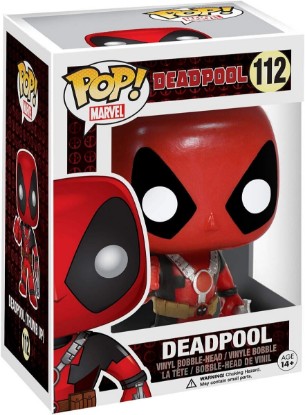 Picture of Deadpool H840415 Marvel Pop Vinyl Bobble Head Figure 112 Thumbs Up, Multi-Colour