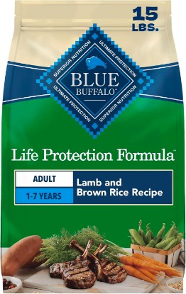 Picture of Blue Buffalo Life Protection Formula Lamb & Brown Rice Adult Dry Dog Food 15 lbs.