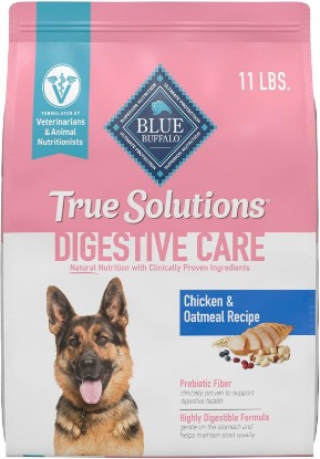 Picture of Blue Buffalo True Solutions Digestive Care Chicken Dry Dog Food, 11 lb | Adult Formula, Clinically Proven Prebiotic Fiber, Veterinarian Formulated
